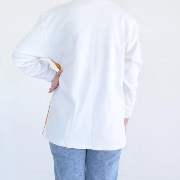 Vintage Spanner Imports  White & Green Tarzan Themed 100% Cotton Sweater S - Picture 3 of 12